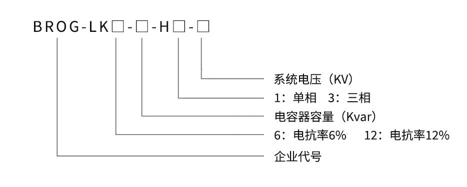 高压电抗器型号说明